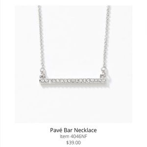 Swarovski Crystal Pavé Bar Necklace